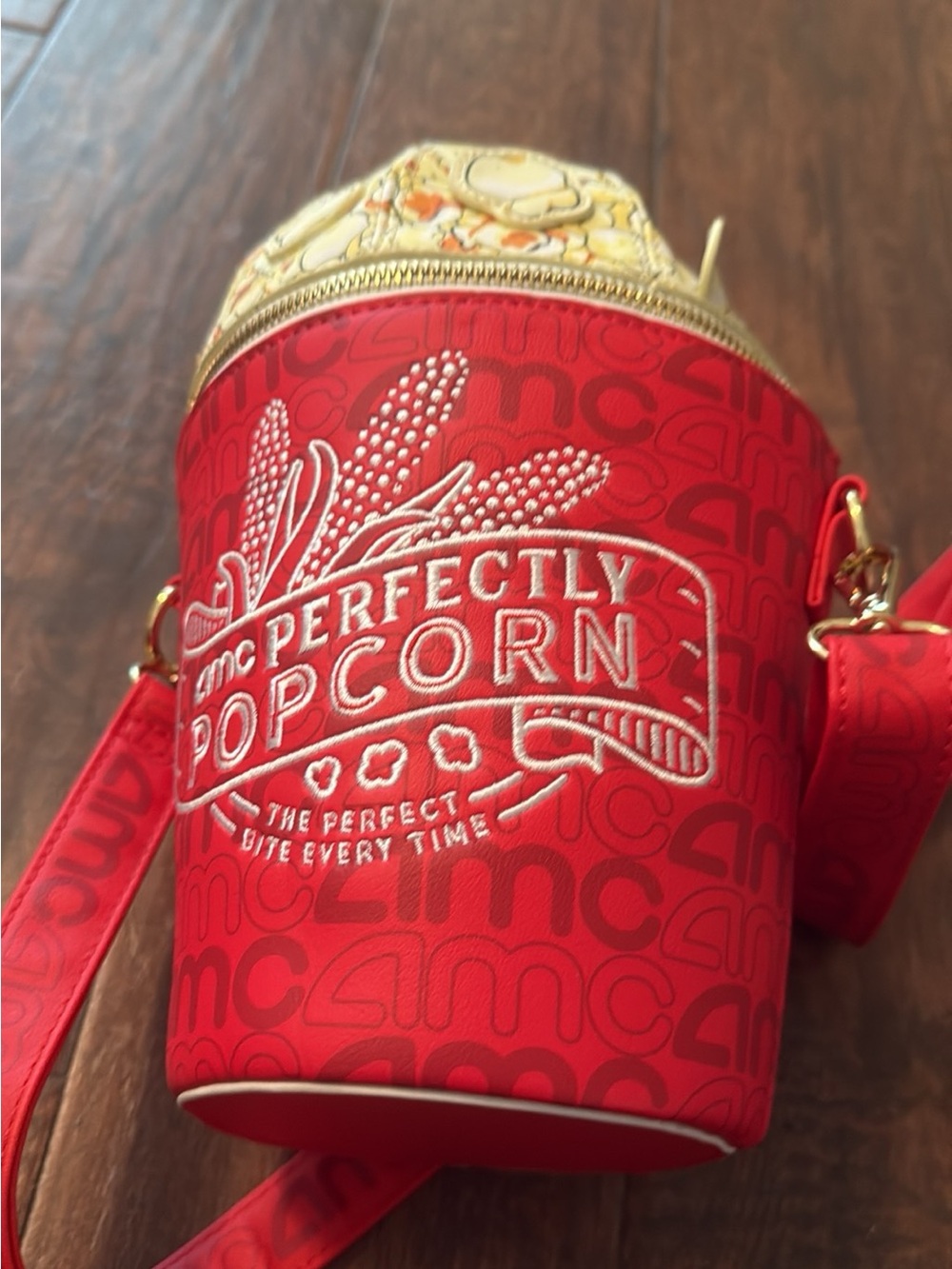 Loungefly Red Popcorn Cup Crossbody Bag